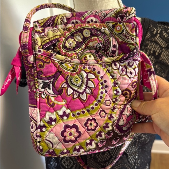 Vera Bradley Pink and Green Crossbody Bag - Picture 4 of 5
